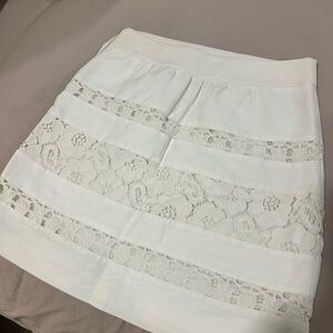 LOFT White Skirt